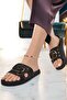 Women's Slippers Black Non-Slip Waterproof Stylish Home Out Beach Summer Daily Slippers - 3