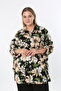Women's Patterned Lycra Viscose Plus Size Shirt - 5