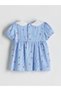 Ecru Floral Ruffled Baby Girl Blouse and Leggings 2-Piece Set - 5