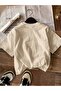 Arizona Printed Women's Beige Cotton T-Shirt - 2