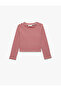 Long Sleeve Crew Neck Ribbed Striped T-Shirt