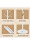 Metal Coat Rack Stand, Modern Freestanding Coat Rack with Natural Marble Base, White Coat Racks and - 5