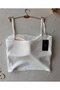 Chole Imported Cotton Chest Cut-Out Ring Covered Detail Ultra Comfortable Bustier with Thin Straps - 6