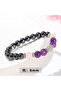 MULTI 20cm 1PC/Empath Protection Bracelet Black Tourmaline Hematite Rose Quartz Amethyst and Labrado - 3