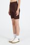 Coffee Ribbed Biker Shorts Leggings 3005 - 7