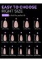 Pink 140 Pieces, 1 Box of 5-Color Short Almond Nail Tips, 14 Sizes Acrylic Nail Tips, Full Set of Fa - 2