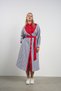 Women's Plus Size Striped Belted Shirt Dress (44-50) |   25165