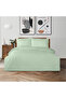Freesia Double Ranforce Duvet Cover Set Green (3 Pieces) Double Duvet Cover Set