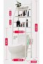 Metal Toilet Cabinet Shelving Kitchen Bathroom Space Saver Shelf Organizer Holder New, Generic, Whit - 2