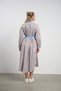 Women's Plus Size Striped Belted Shirt Dress (44-50) |   25165 - 5