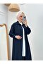 Camelya Sandy Crepe Fabric Tunic Long Buttoned Triple Suit - 5