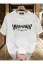 Men's Rose Printed Oversize T-Shirt - 2