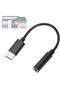 Type-C Male to 3.5mm Jack Female Aux Converter Short Cable 5-10cm Adapter - 3