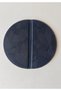 Half Moon - Thermo Leather Account Desk Mat - 22 cm Diameter - 3