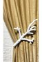Curtain Rail Curtain Accessory Polyester Casting Premium Lever Curtain Holder 1Pcs