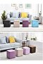 FFD Ottoman Storage Foot Stool - Multifunction Bench Seat With Footrest and Toy Box - Shoe Ch - 7