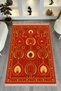 Mosso Red Traditional Patterned Woven Base Vintage Decorative Carpet Mosso110 - 2
