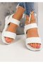 Sandale cu platforma dama albe A110 - 3