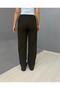 Women's Jacquard Casual Lace-Up Trousers - Khaki - 3