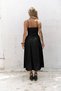 Narissa Strap Midi Black Dress - 4
