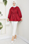 Women's Drawstring Tie Detailed Shirt - 3