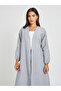 Striped Linen Look Regular Fit Maxi Length Kimono - 2