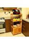 FFD Multi-Function Bamboo Book Shelf Bamboo and Wood Bookcases Bookshelf Storage Cabinet - 6