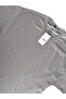 Gray Crew Neck Plain Basic Unprinted Oversize Men's T-Shirt