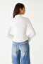 Body Fitting Basic Crop Shirt - 4