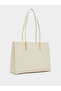 Plain Tote Bag with Zip Closure