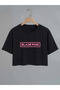 Kids Blacpink Printed 100% Cotton Crop T-shirt