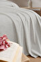 Crushed Textured 100% Cotton Pique Bedspread |   Breathable Sweatproof Summer Seasonal Cover - 4