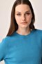 Women's Crew Neck Classic Cashmere Sweater K.Blue - 5
