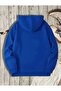 Gamer Printed Hooded Pocket Cotton Blue Sweatshirt - 2