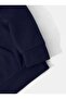Cycling Heart Cadence Printed Hooded Pocket Cotton Navy Blue Sweatshirt - 3