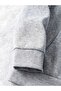 Chase Atlantic Back Printed Hooded Pocket Cotton Gray Sweatshirt - 3