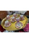 ESTERHOMEDECOR 6-Person Floral Porcelain Coffee Cup Set - 2