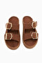 Horia Taba Double Striped Knitted Sole Women's Slippers Opportunity Product - 4