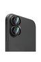 iPhone 16 Carbon Fiber Series Anti Reflective Ultra Clear Full Camera Lens Protector Black - 3