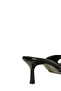 U654081009 Black Pointed Toe Heeled Women's Slippers - 6