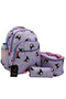 Girl's Primary School Bag 3-Piece Set Character Patterned First School Bag Lilac