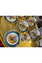 Esterhomedecor 6 Person Fragonard Porcelain Coffee Cup Set Blue - 5