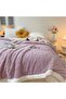 Flannel Simple Double Layer Quilted Quilt, Winter Bed Sheet Quilt, Composite Leisure Blanket Warm - 3