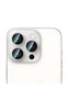 iPhone 16 Pro Max Compatible Alloy Two-Color Series Lens Protector Silver