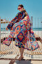 Remsa Single Kaftan Kimono Pareo on Hijab Swimsuit Navy Blue01 Rp029 Tuna - 4