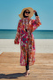 Single Kaftan Kimono Pareo on Remsa Hijab Swimsuit Orange Rp034 Festival - 5