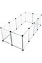 Pet Playpen Dog Exercise Pen Large Portable Dog Fence with Door 12 Panel for Dogs Cats Pets Suitable - 2