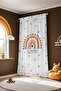 Love Rainbow Patterned Children's Baby Room Background Curtain (Single Wing Pricing) - 4