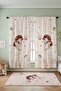 Musician Fairy Patterned Children's Baby Room Background Curtain (Single Wing Pricing) - 3