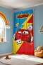 Blue Red Mcqueen Patterned Children's Baby Room Background Curtain (Single Wing Pricing) - 4